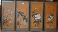 Framed Chinese Silk Panel Paintings