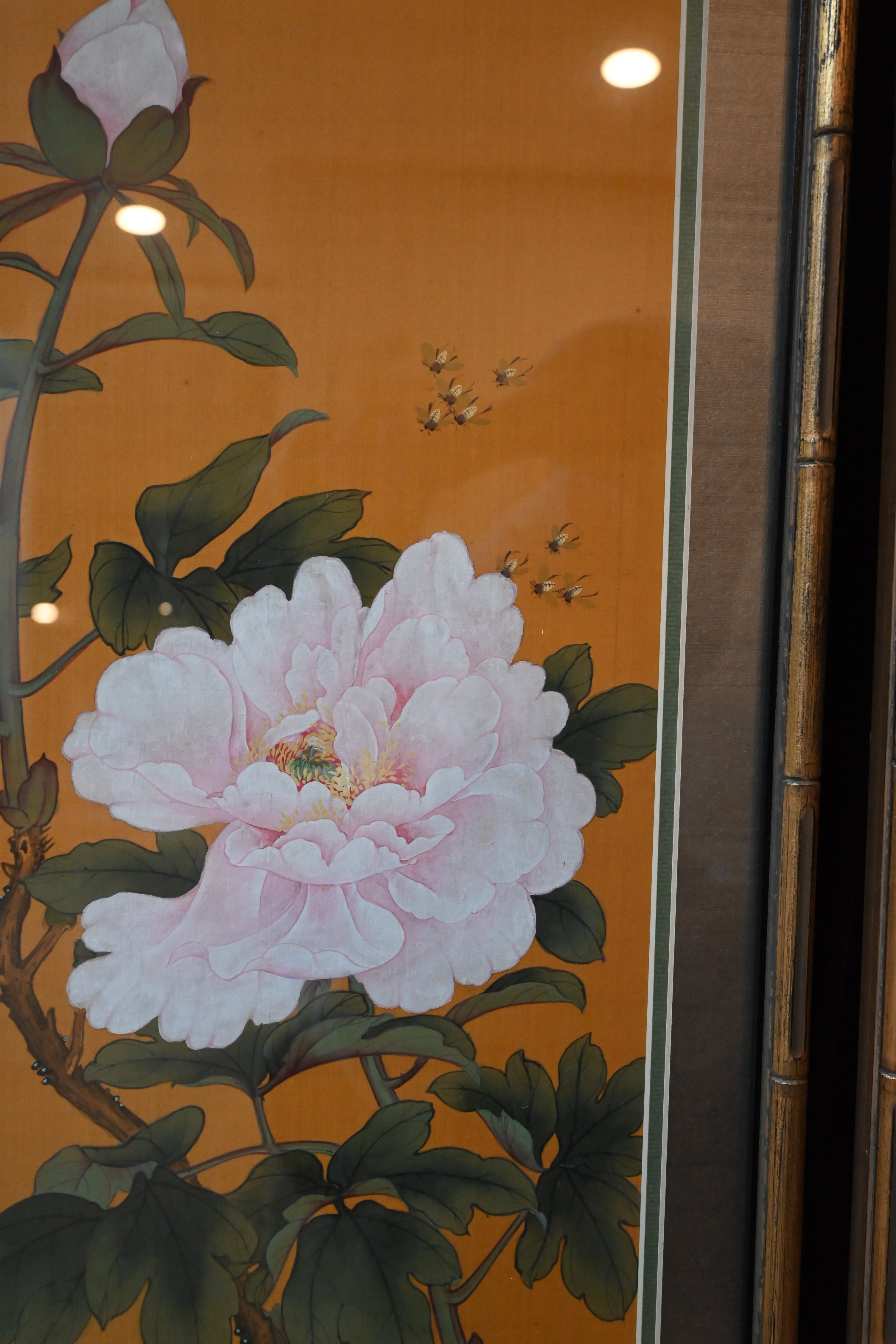 Framed Chinese Silk Panel Paintings