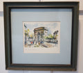 Framed Paris Watercolor Arc de Triomphe by Zoe