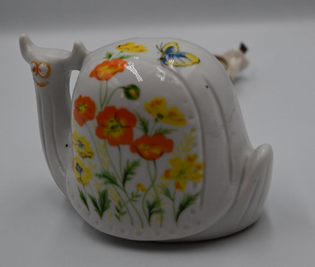 Vintage I.W. Rice & Co. Porcelain Snail Light Night (Fully Functioning)