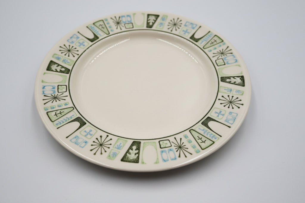 Atomic Leaf Burst Dessert Plate Taylor Smith MCM Classic