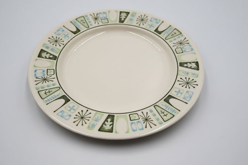 Atomic Leaf Burst Dessert Plate Taylor Smith MCM Classic