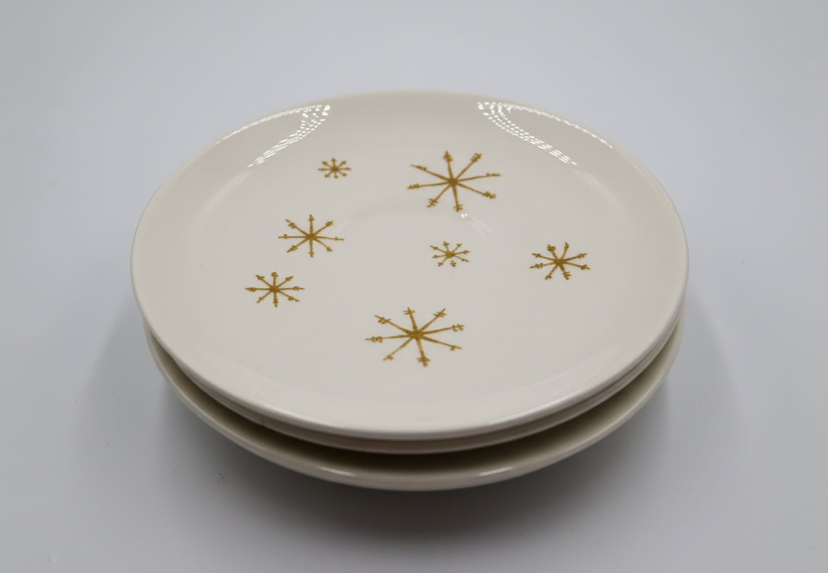 Golden Starburst Glow Plate Vintage Taylor Smith