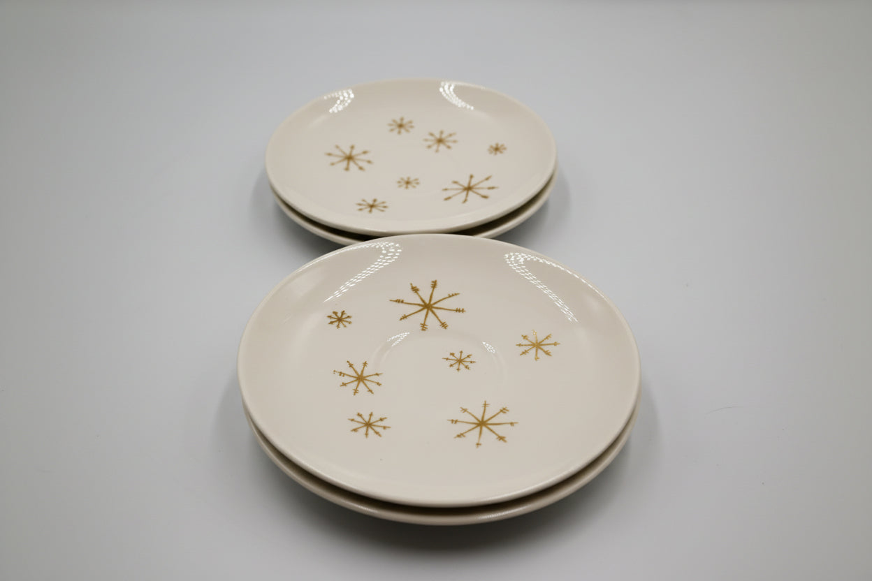 Golden Starburst Glow Plate Vintage Taylor Smith