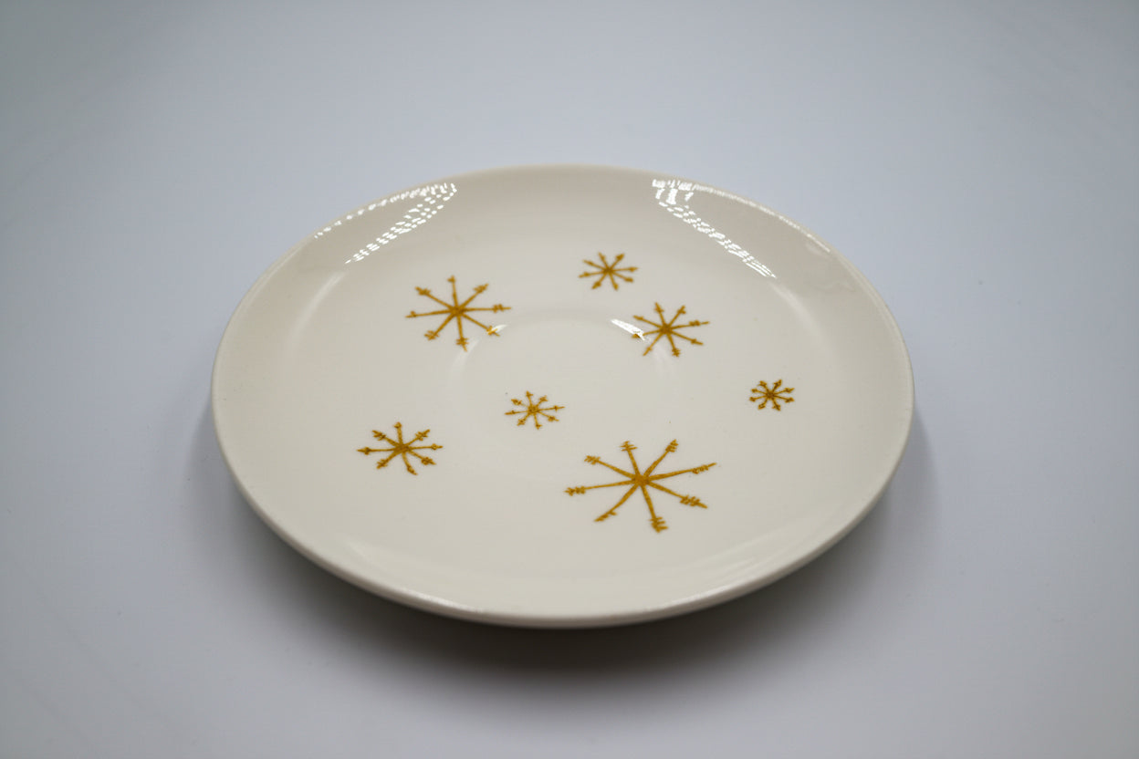 Golden Starburst Glow Plate Vintage Taylor Smith