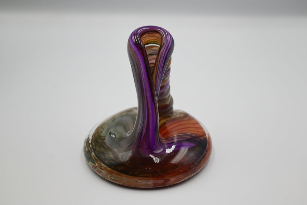 Vintage Studio Art Glass Swirled Sculptural Ribbon