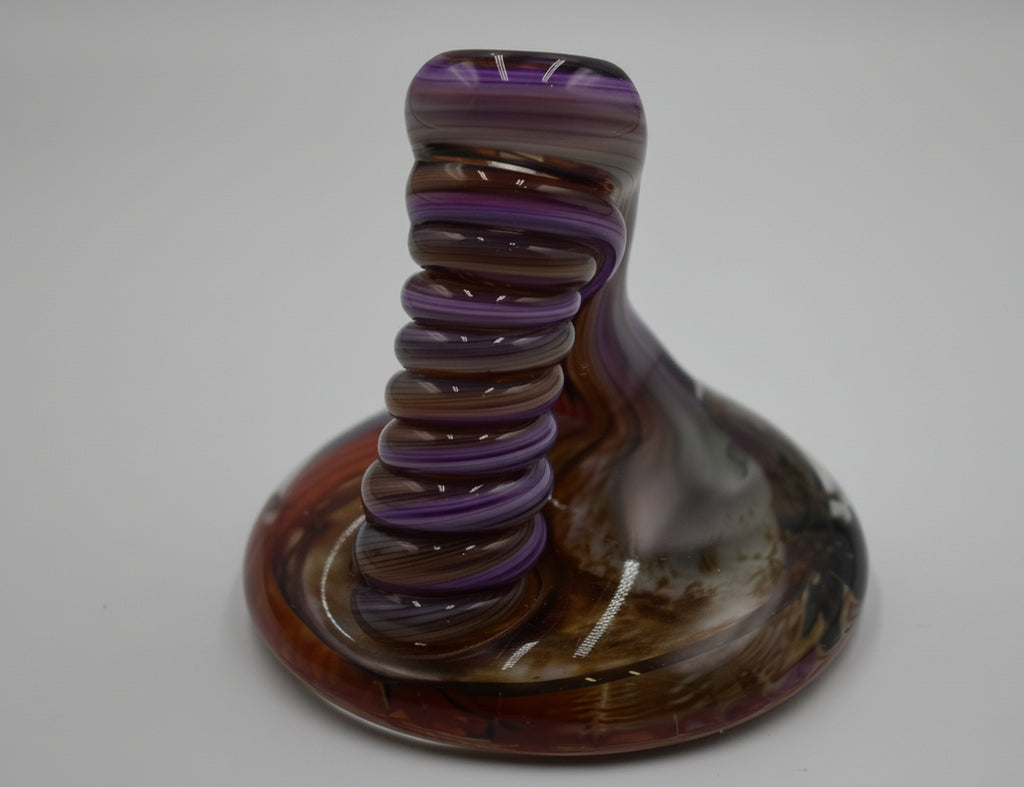 Vintage Studio Art Glass Swirled Sculptural Ribbon