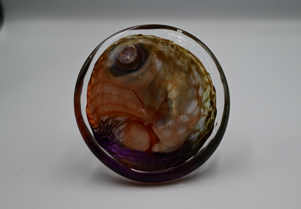 Vintage Studio Art Glass Swirled Sculptural Ribbon