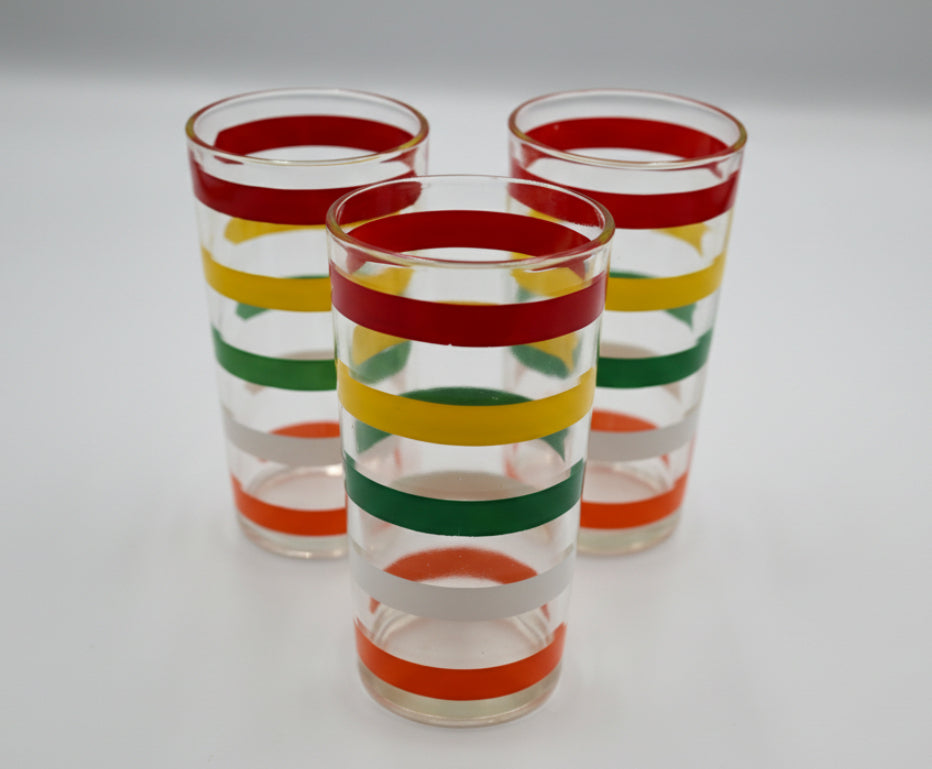 Anchor Hocking Fiesta Stripe Glasses