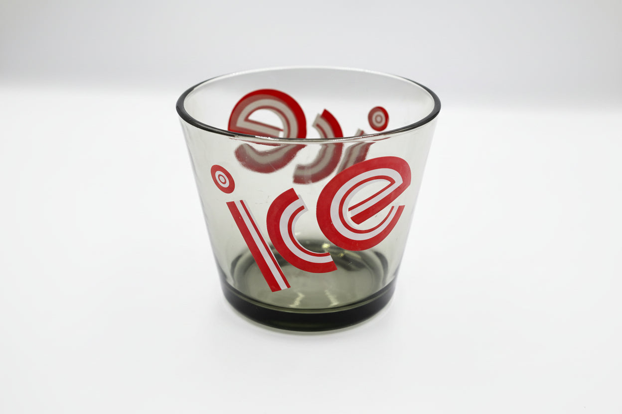 Vintage Federal Glass ‘ICE’ Bucket Bold Retro Barware
