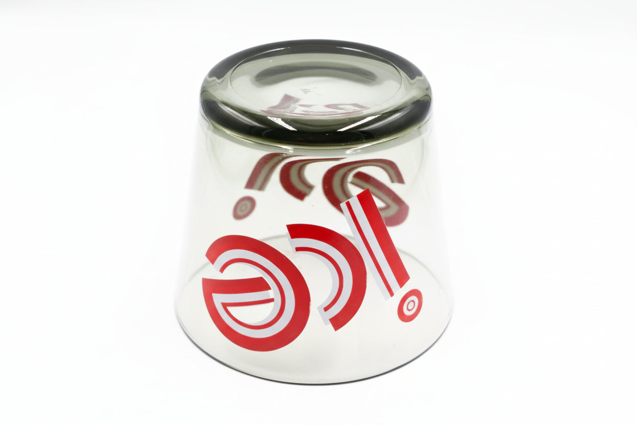 Vintage Federal Glass ‘ICE’ Bucket Bold Retro Barware