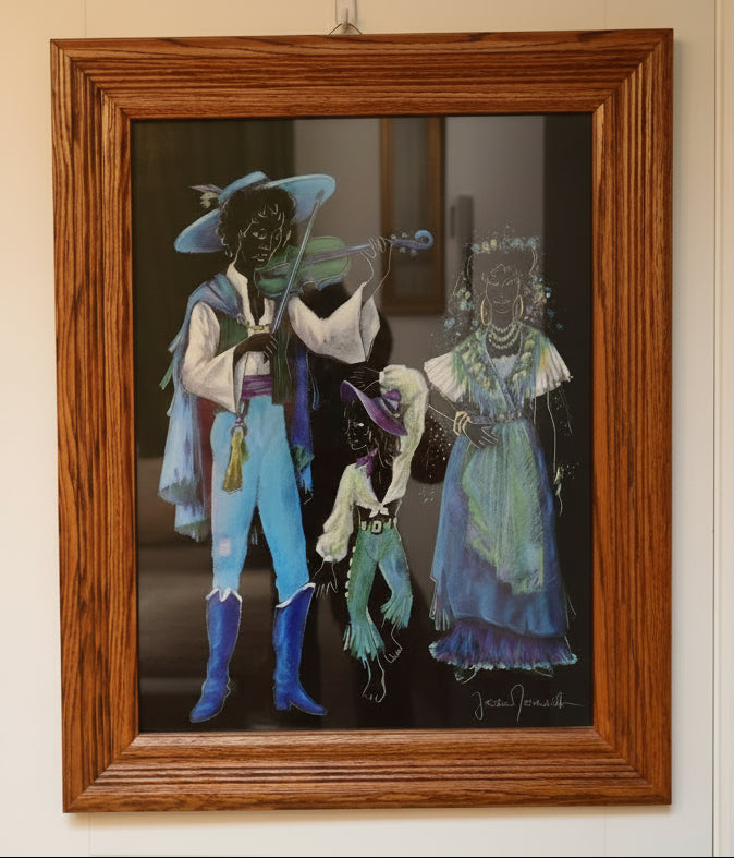 Color‑Rich Swiss Folk Art Trio by Jean Monod