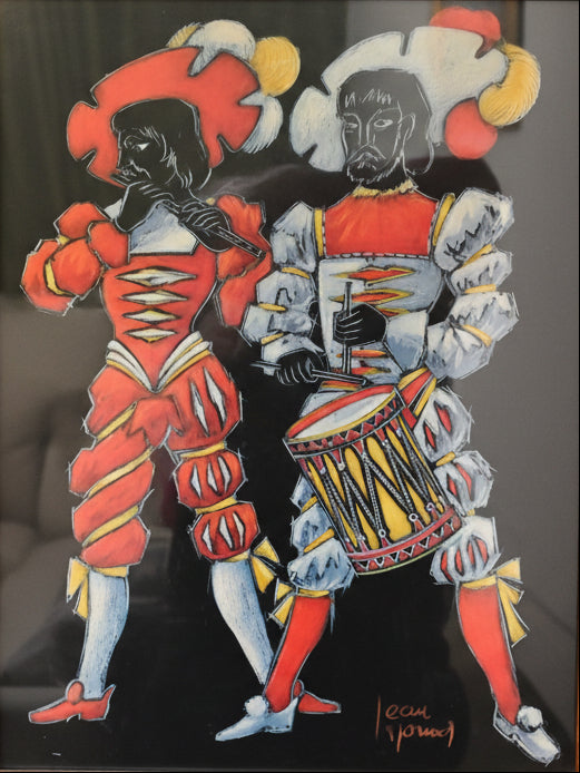 Color-Rich Swiss Folk Art Duo by Jean Monod