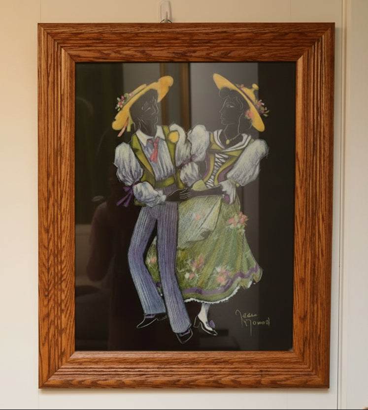 Color-Rich Swiss Folk Dance Duo by Jean Monod