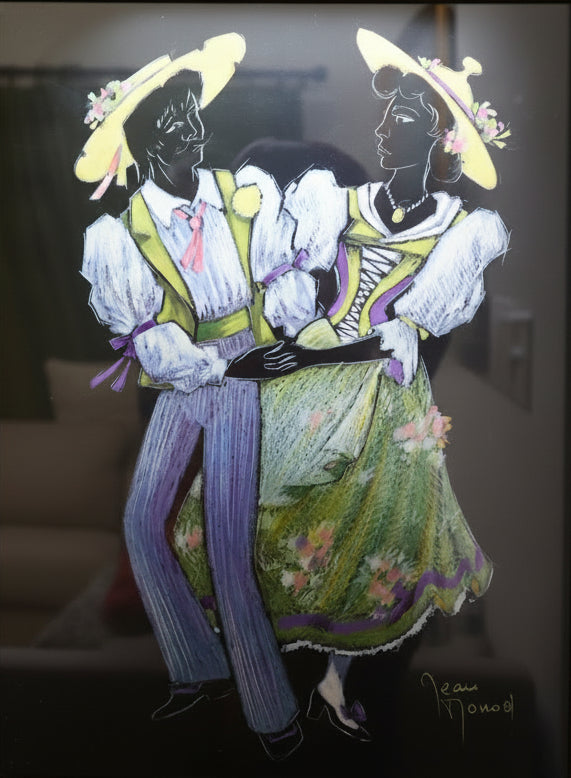 Color-Rich Swiss Folk Dance Duo by Jean Monod