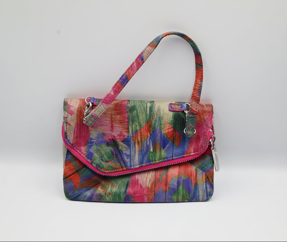 Vibrant Abstract Pattern Wristlet Wallet by HOBO International