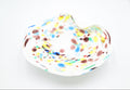 Murano White Tutti Frutti Glass Catchall
