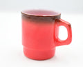 Anchor Hocking Red‑to‑Black Ombré Mug