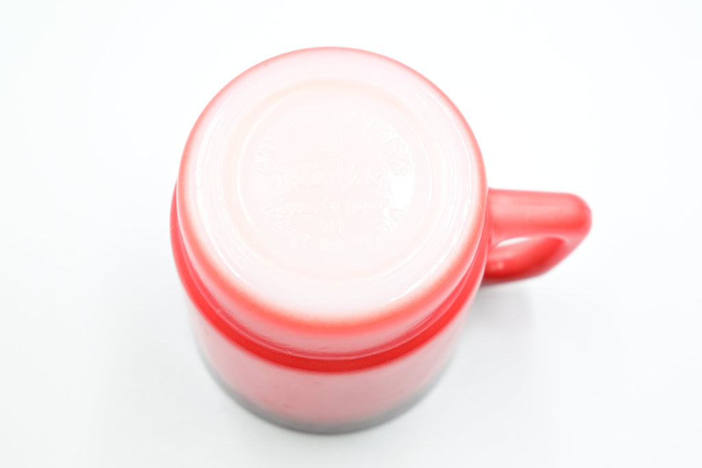 Anchor Hocking Red‑to‑Black Ombré Mug