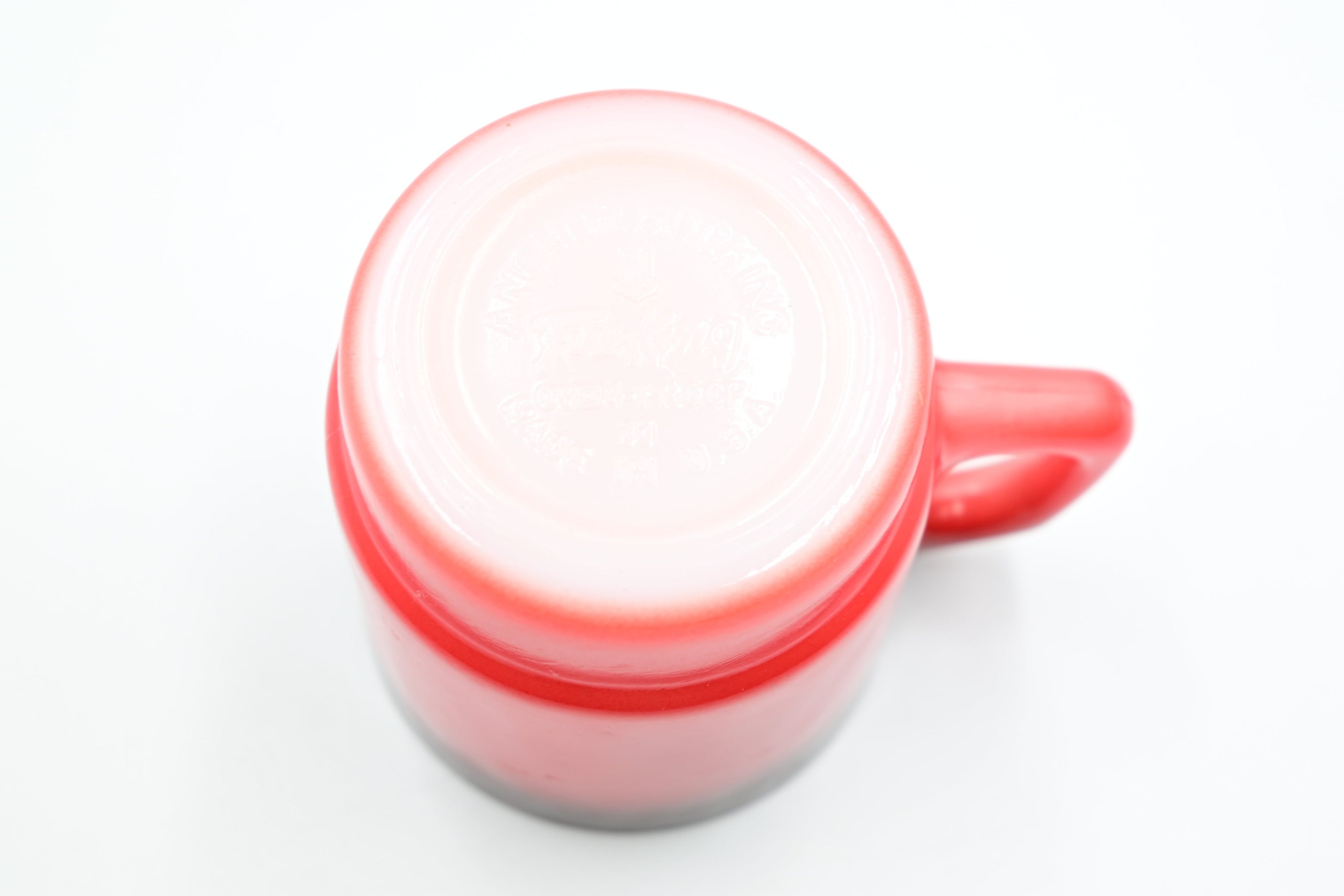 Anchor Hocking Red‑to‑Black Ombré Mug