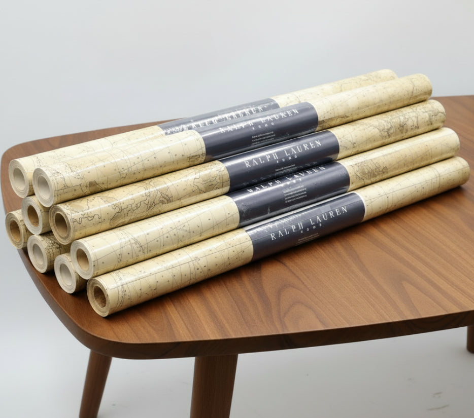 Ralph Lauren Old World Nautical Map Wallpaper