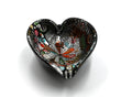 Beautiful Murano Heart Shaped Tutti Frutti Murano Glass Bowl/Catchall