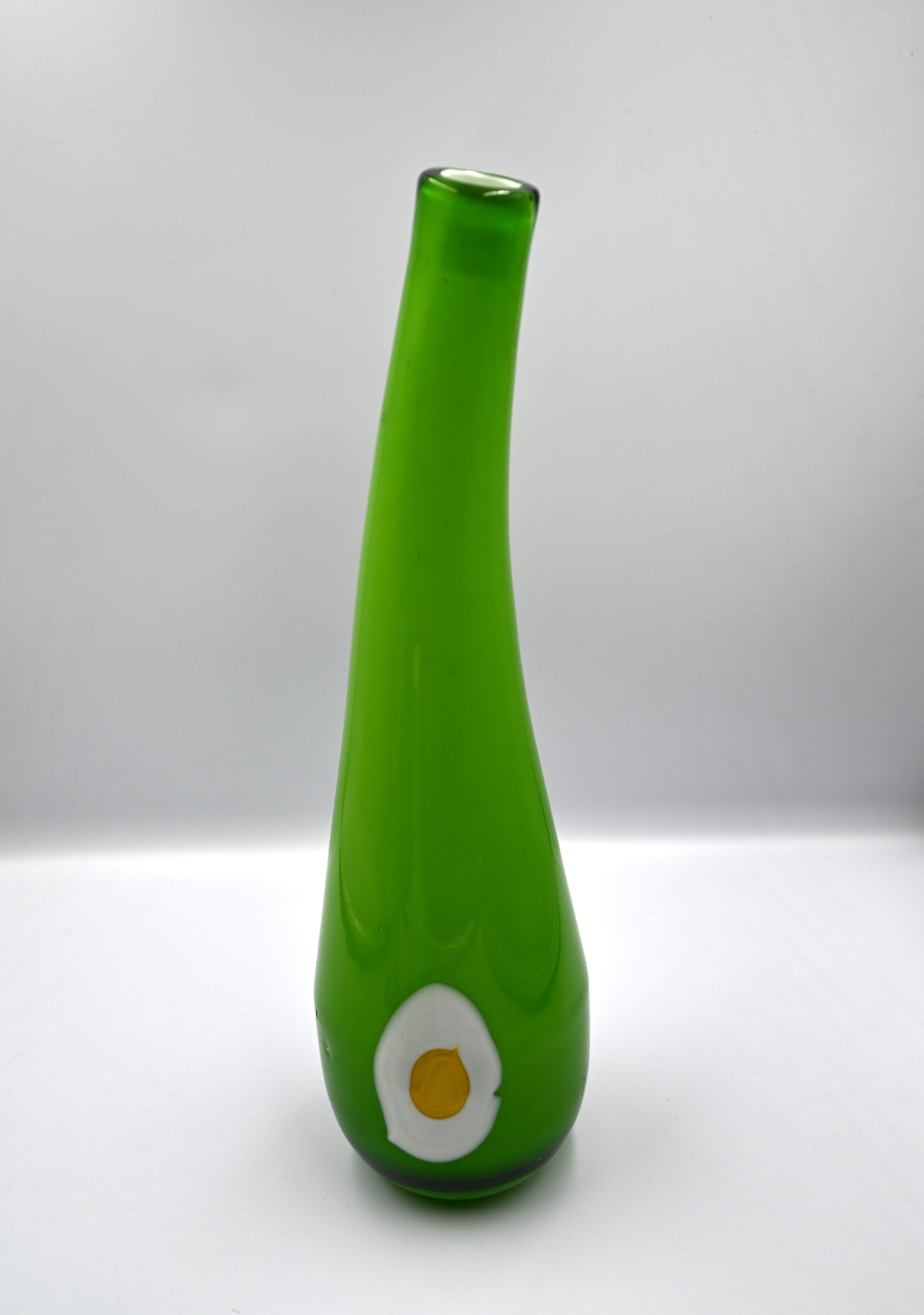 Murano "Fried Egg" Art Glass Vase