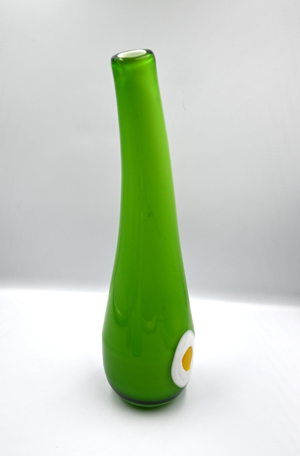 Murano "Fried Egg" Art Glass Vase