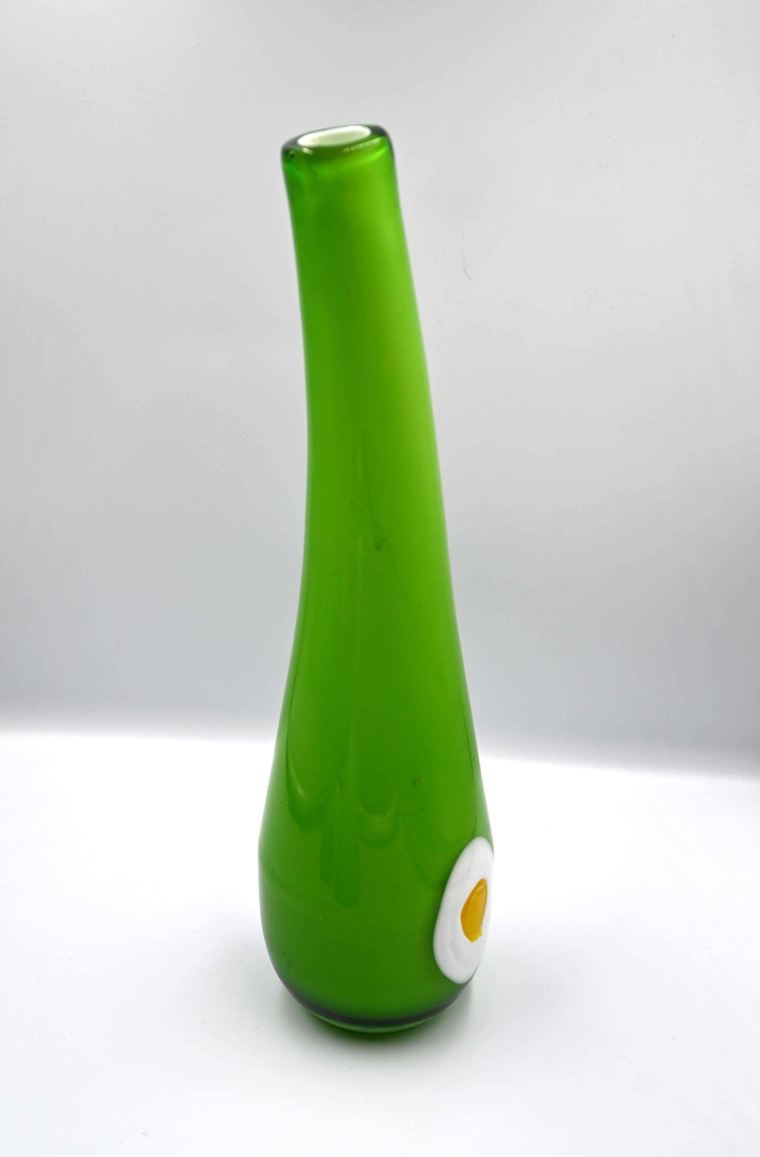 Murano "Fried Egg" Art Glass Vase