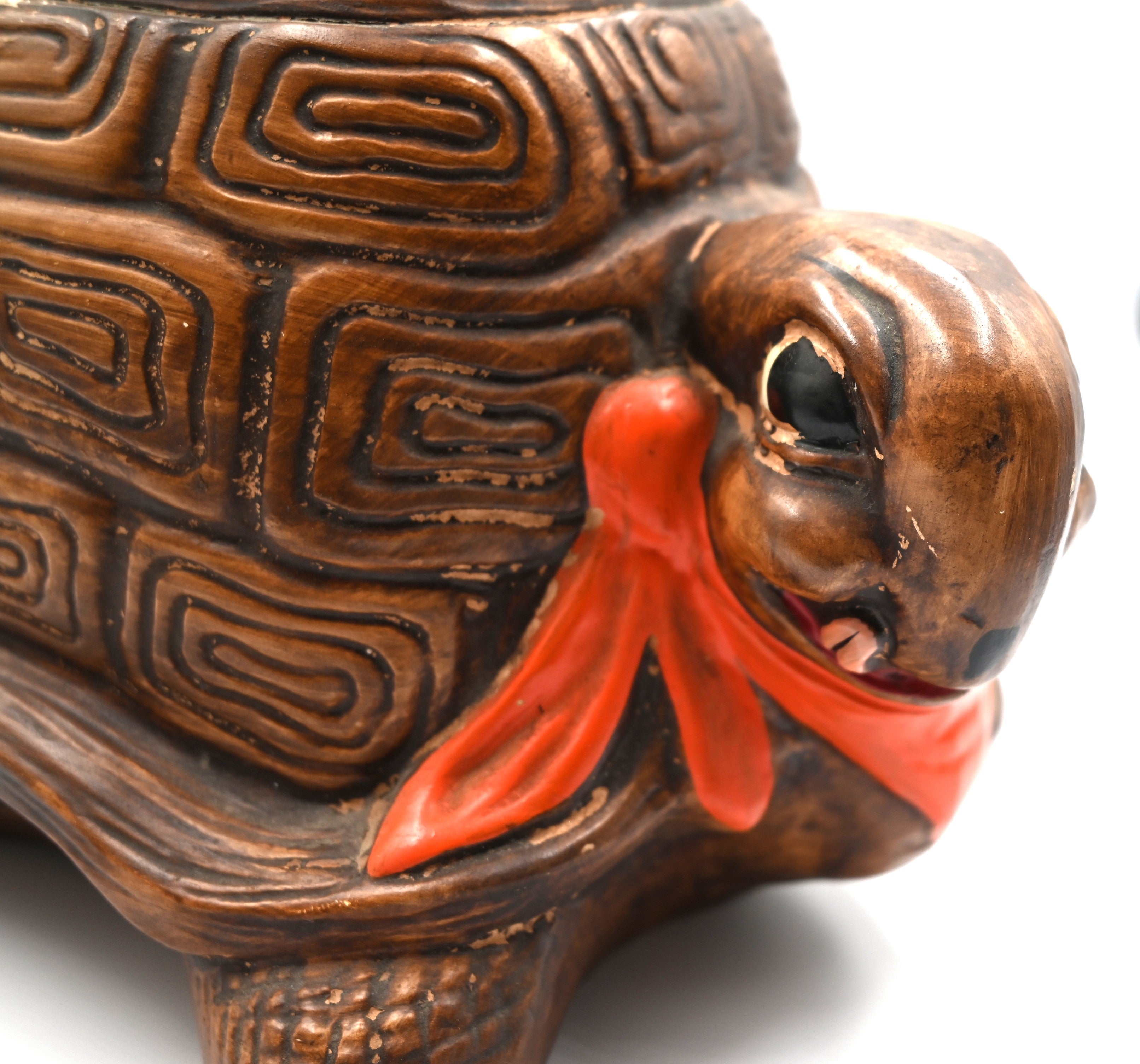 Vintage California Pottery Turtle & Hare Cookie Jar