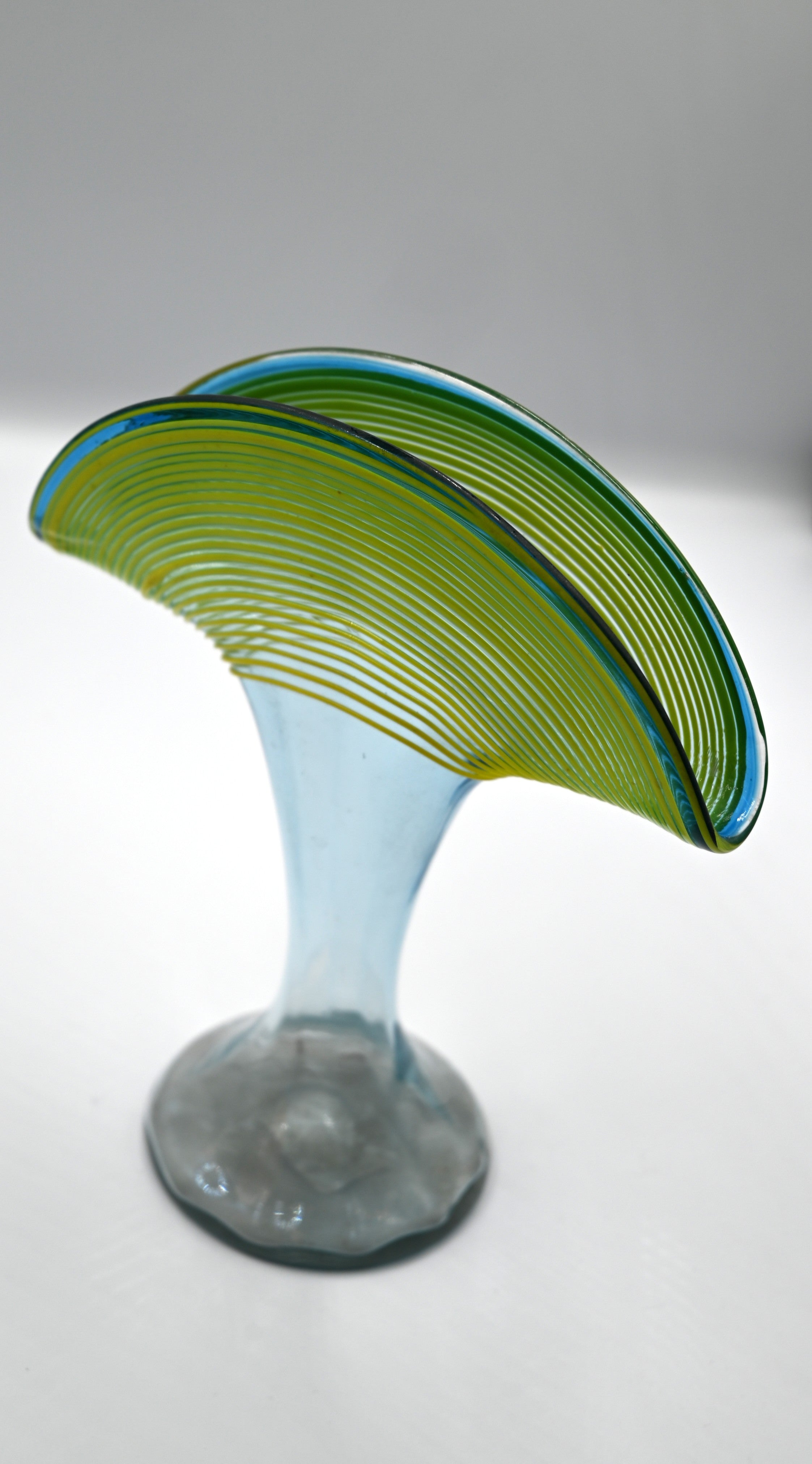 1920's Art Deco Kralik Bohemian Czech Threaded Art Glass