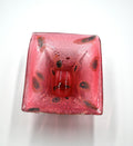 Vintage Pink and Cranberry with Silver Murano Glass Dish/Catchall